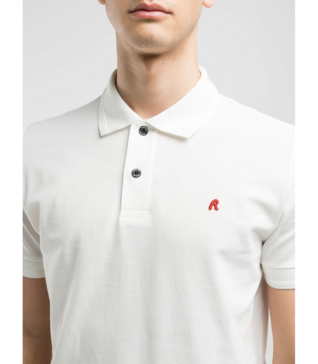 ガーメントダイ コットンピケ ポロシャツ 詳細画像 オフホワイト 3